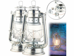 2 lampes-tempête décoratives "Anika" de la marque Lunartec