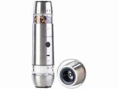 Moulin à sel et à poivre rechargeable avec 2 réservoirs
